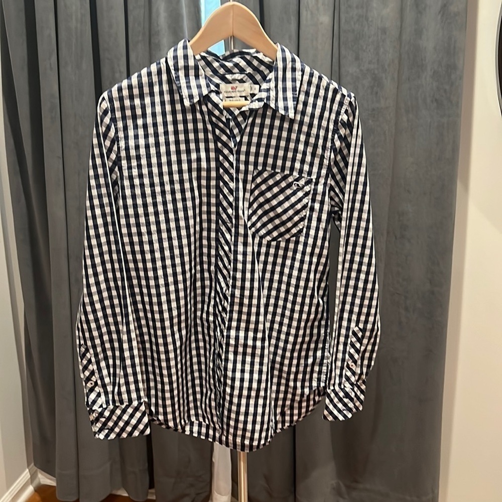 Vineyard Vines Gingham Button Down - image 1